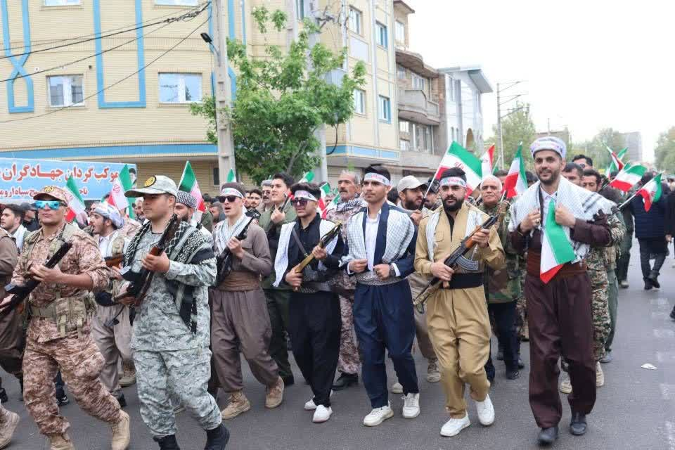حضور پرشور اهل سنت در رزمایش